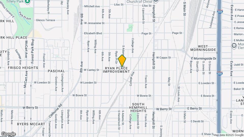 2740 S Adams St Map and Location Details