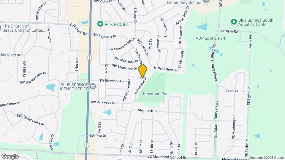 2217 SW Keystone Dr Map and Location Details