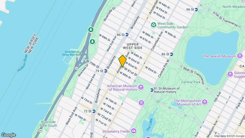 176 W 81st St Map and Location Details
