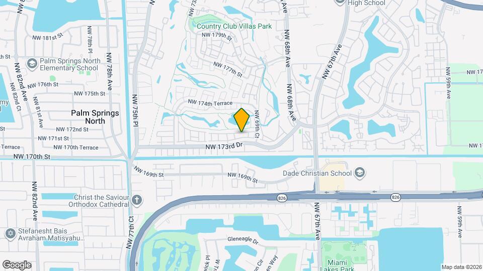 7095 NW 173rd Dr Map and Location Details