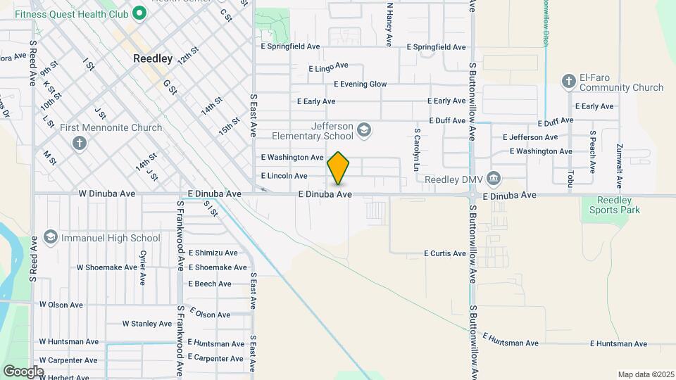 980 E Dinuba Ave Map and Location Details