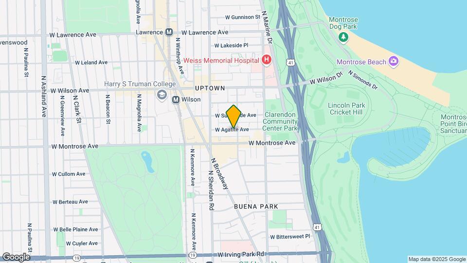 907 W Agatite Ave-Unit -1 Mapa y Detalles de la Ubicación
