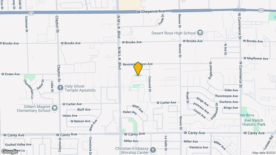 1231 Wizard Ave Map and Location Details