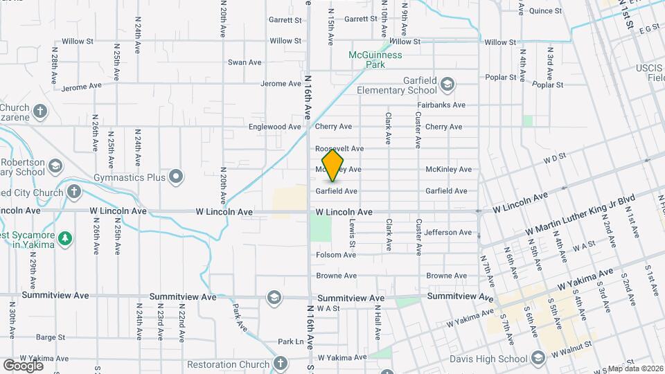 1521 Garfield Ave Map and Location Details