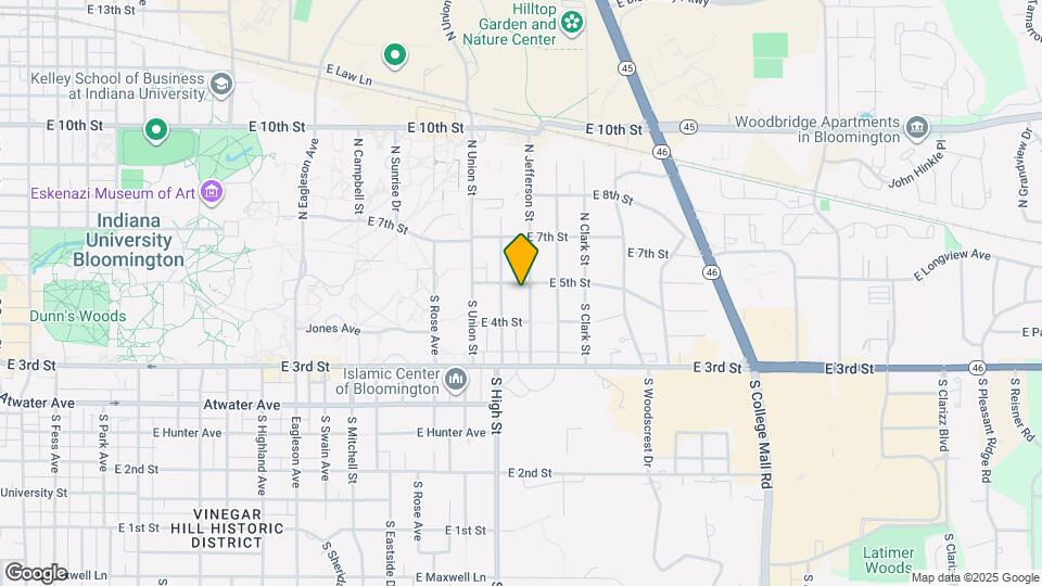 104 S Jefferson St Map and Location Details