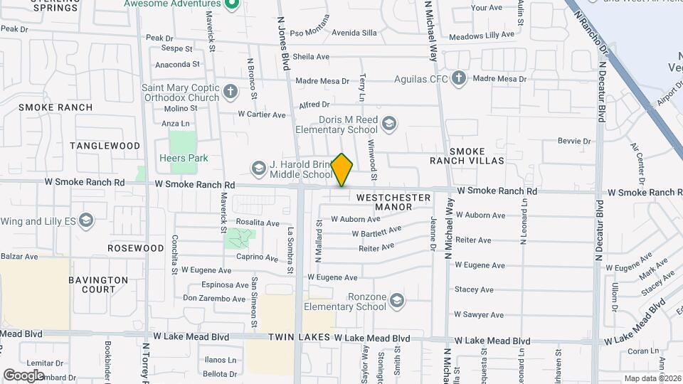 5805 Smoke Ranch Rd Map and Location Details