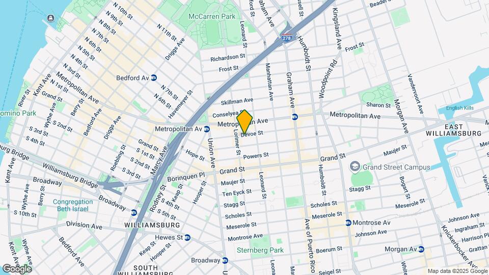 70 Devoe St Map and Location Details