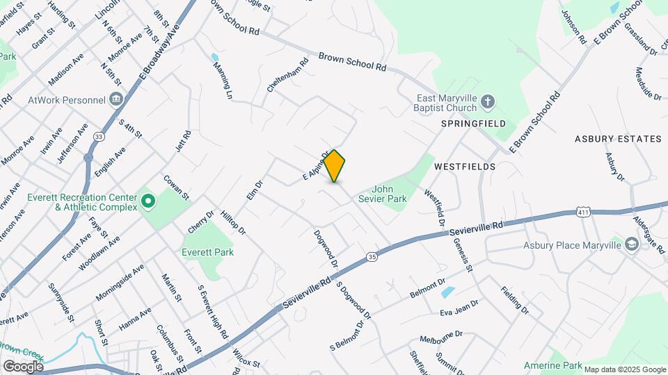 817 Brentwood Dr Map and Location Details