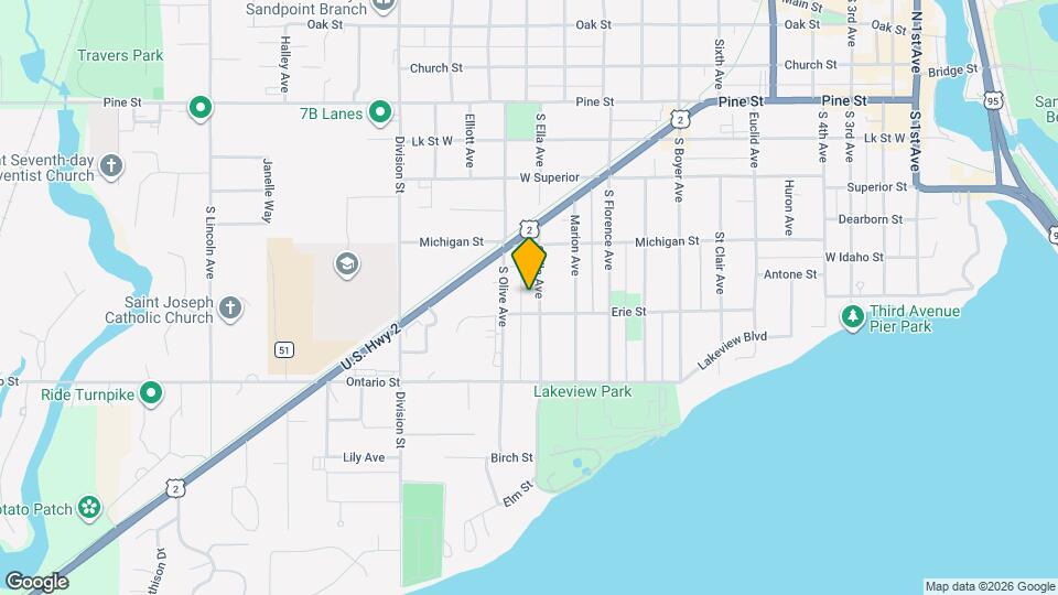 438 S Ella Ave, Unit The Plex: B Side Mapa y Detalles de la Ubicación
