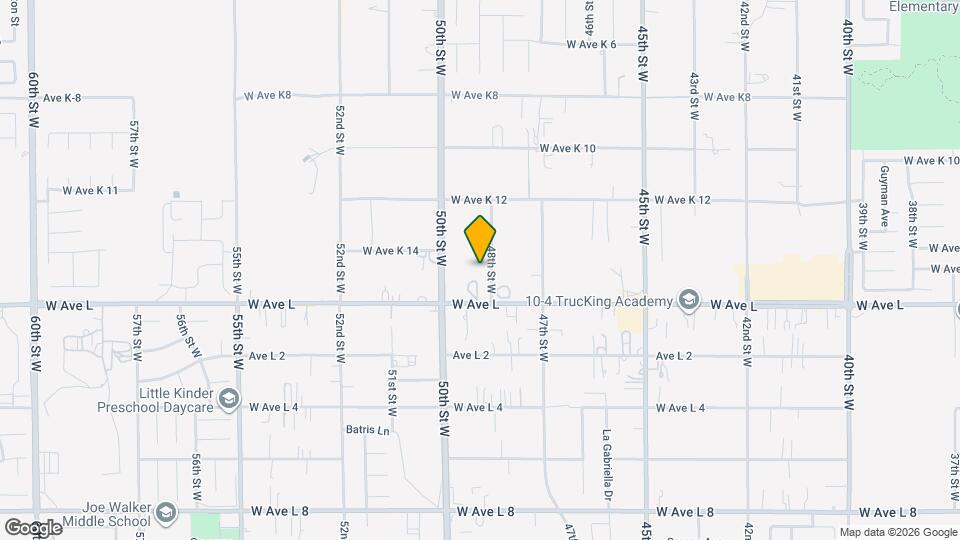 42845 48th St W Mapa y Detalles de la Ubicación