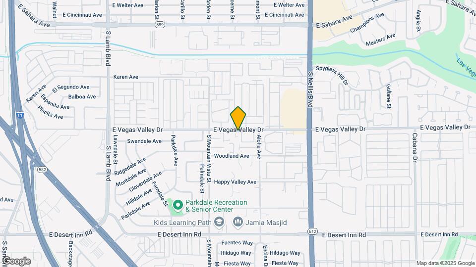 4715 Vegas Valley Dr Mapa y Detalles de la Ubicación