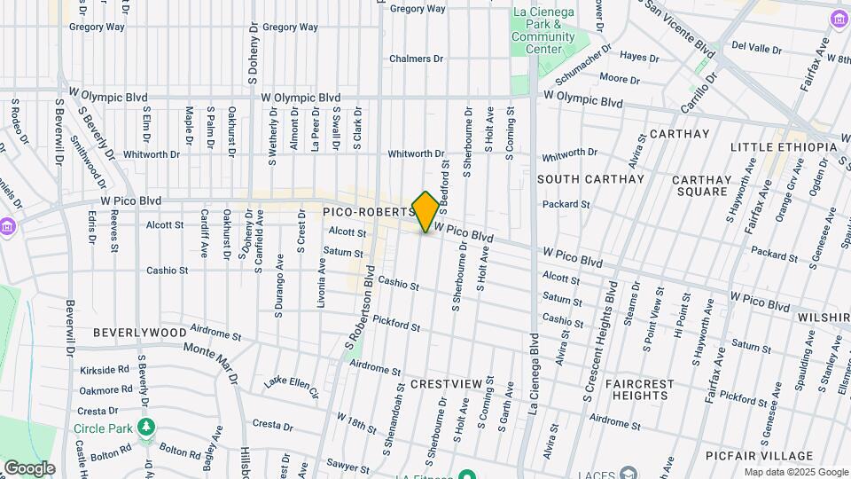 1414 S Shenandoah St Mapa y Detalles de la Ubicación
