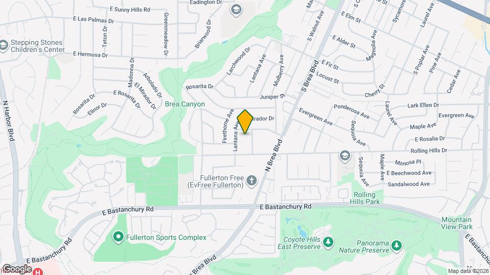 1017 Arroues Dr, Unit Upstairs Studio Map and Location Details