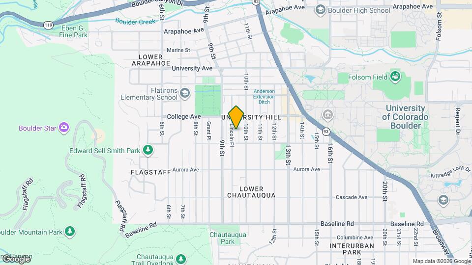 1032 Lincoln Pl Mapa y Detalles de la Ubicación