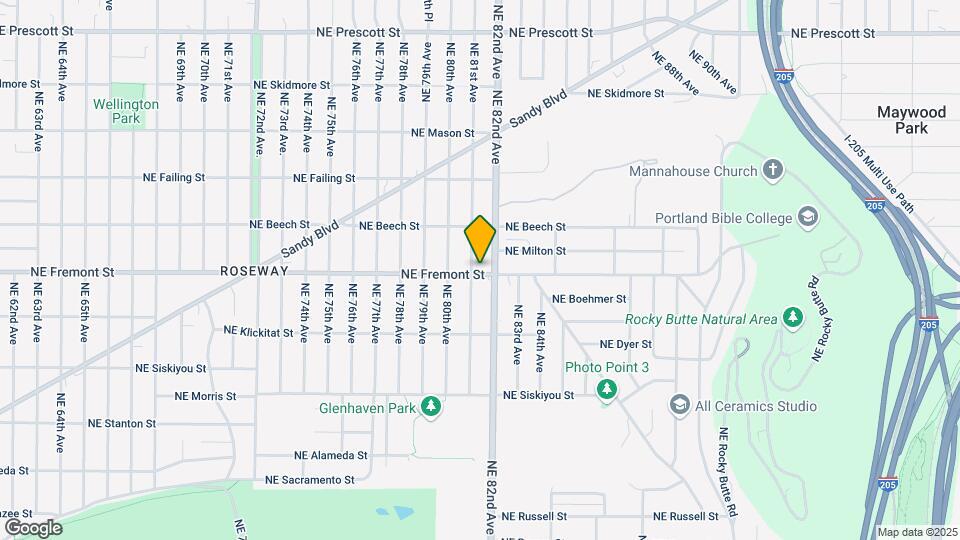 8105 NE Fremont St Map and Location Details
