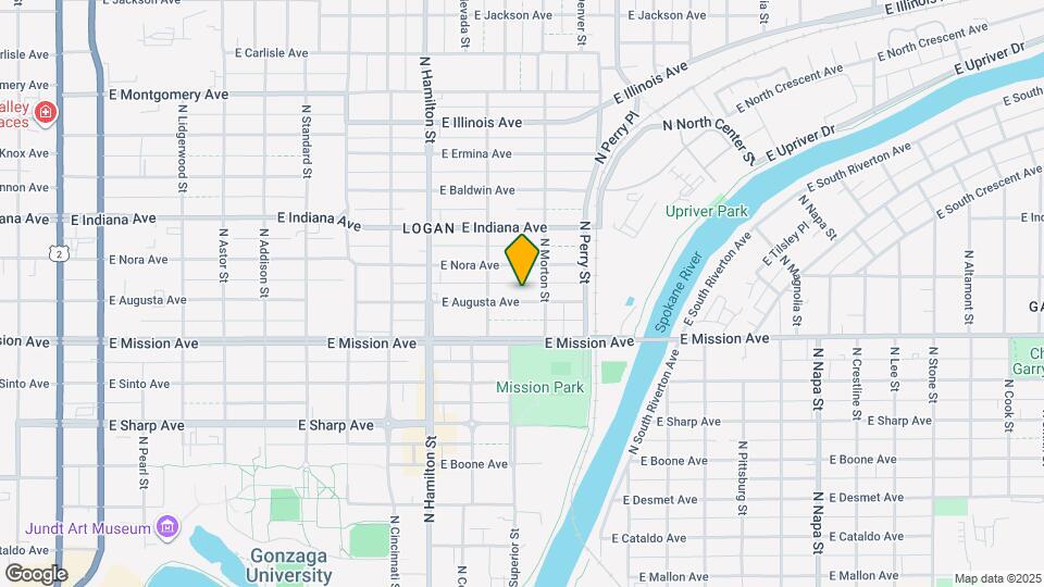 1107 E Augusta Ave Map and Location Details