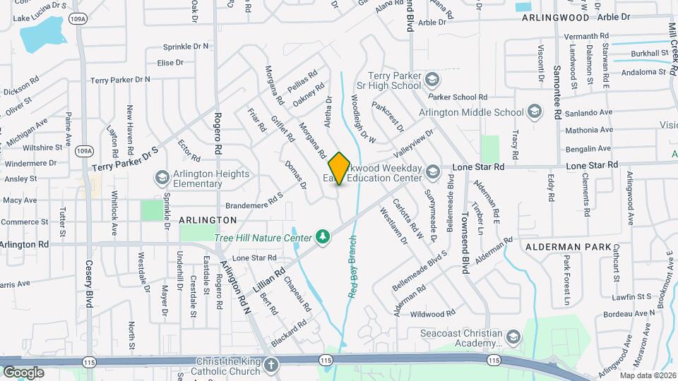 1311 Morgana Rd Map and Location Details