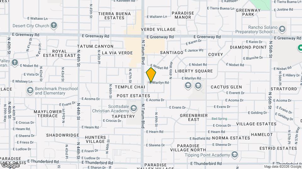 4821 E Marilyn Rd, Unit SI ID1639172P Map and Location Details