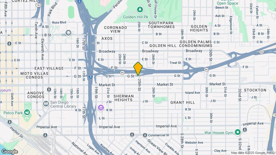 644 25th St Map and Location Details