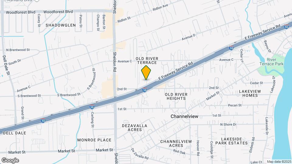 15919 E Freeway Service Rd Map and Location Details