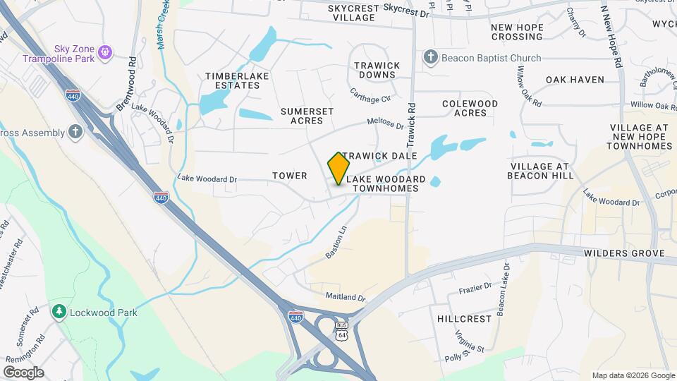 3505 Lake Woodard Dr Map and Location Details