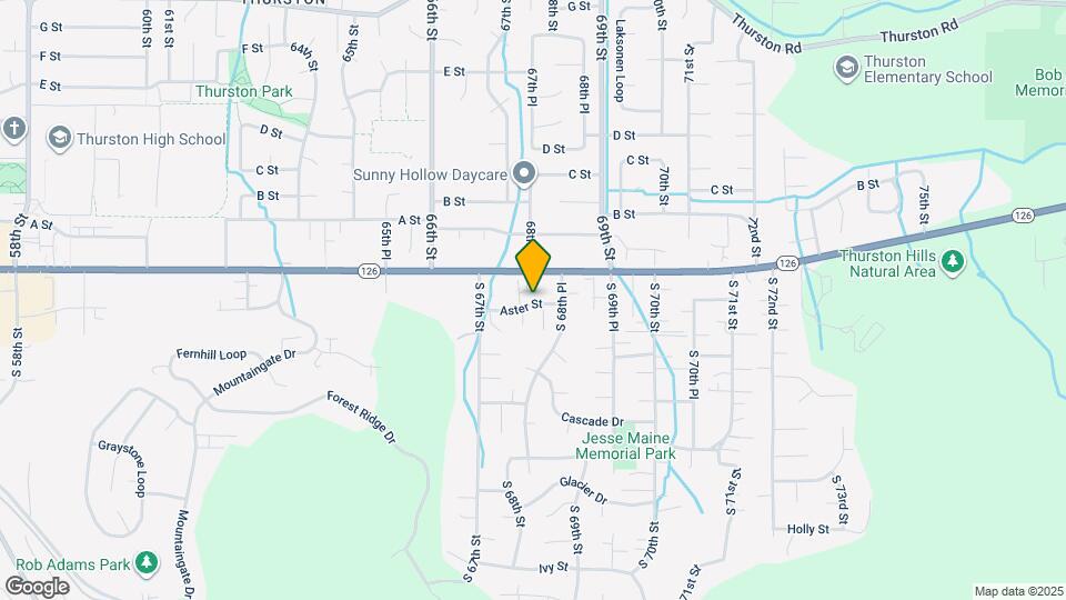 6810 Aster St Map and Location Details