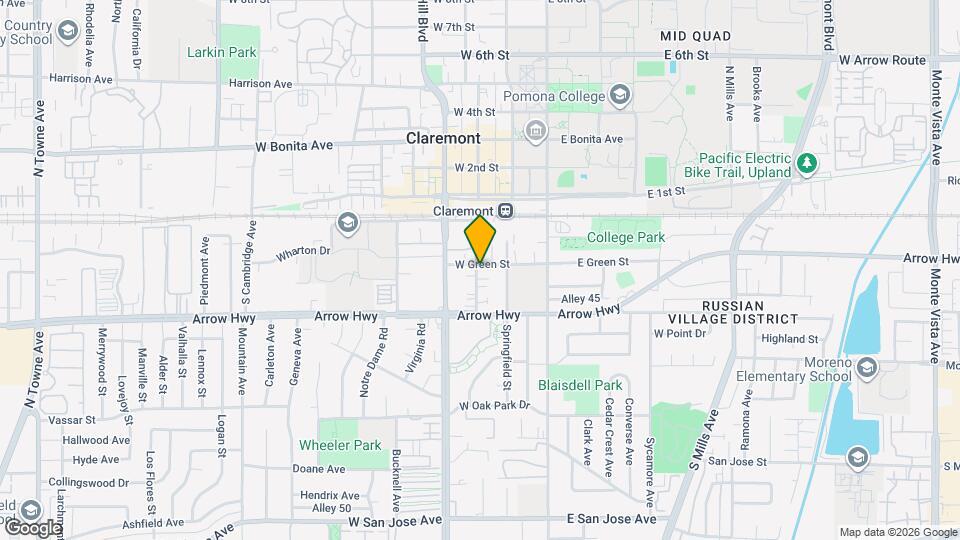 206 Olive St Map and Location Details
