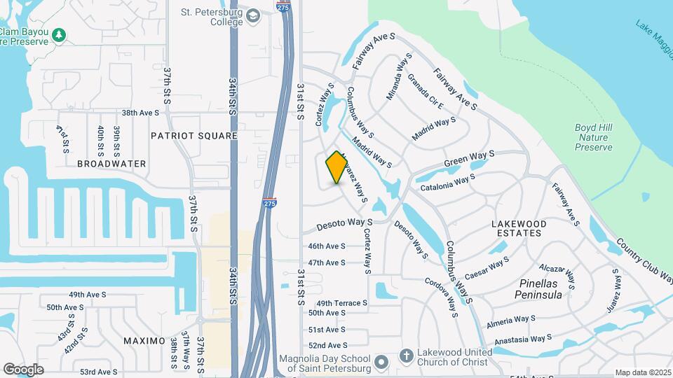 4225 Cortez Way S Map and Location Details