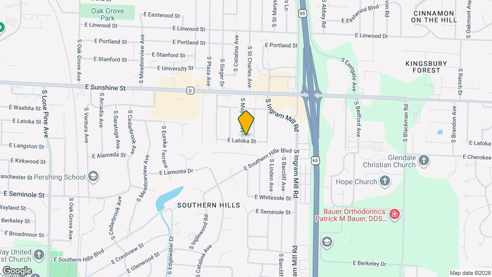 1966 S Mayfair Ave Map and Location Details