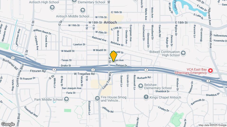 2405 Sunset Dr Mapa y Detalles de la Ubicación