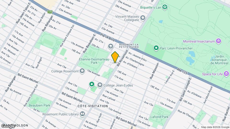 3855 Rosemont Boul Map and Location Details