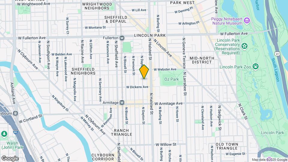 2129 N Dayton St Map and Location Details