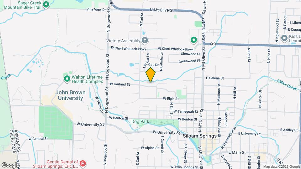 705 W Garland St Map and Location Details