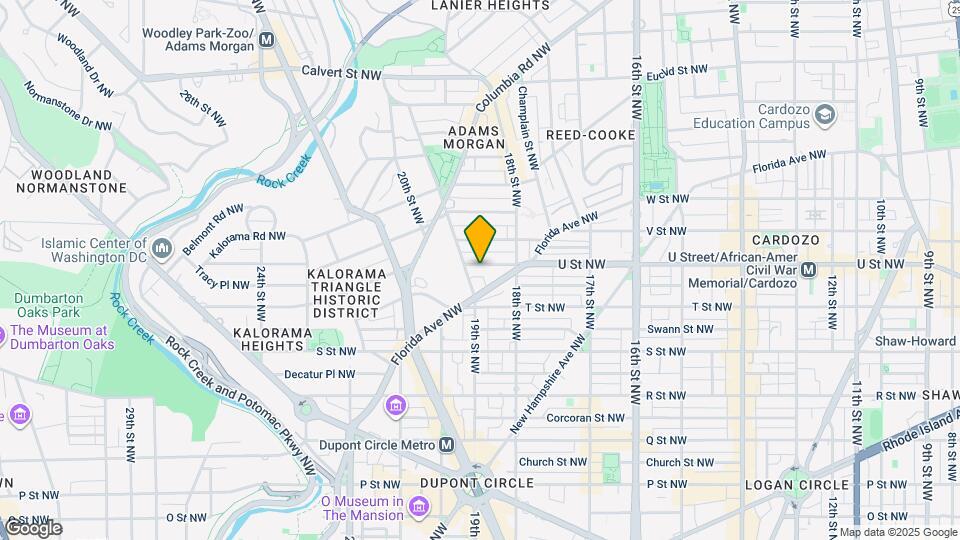 1840 Vernon St NW-Unit -206 Map and Location Details