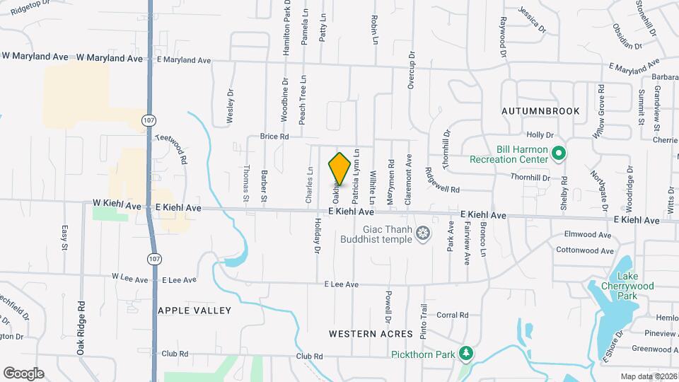 8702 Oakhaven Dr Map and Location Details