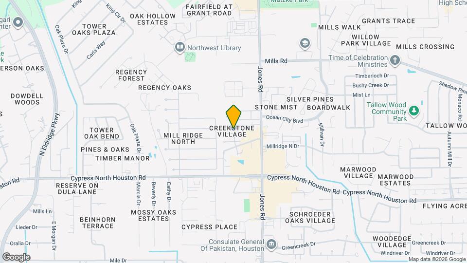11102 Creekline Meadow Ct Map and Location Details
