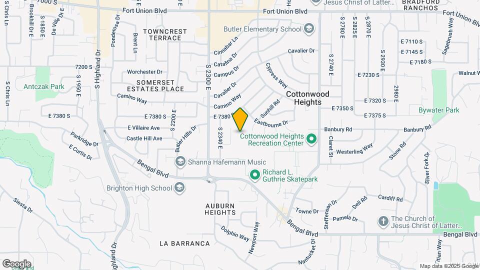 7438 S Camelback Cir, Unit basement Map and Location Details