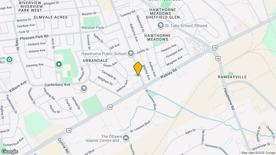 2212 St. Laurent Blvd Map and Location Details