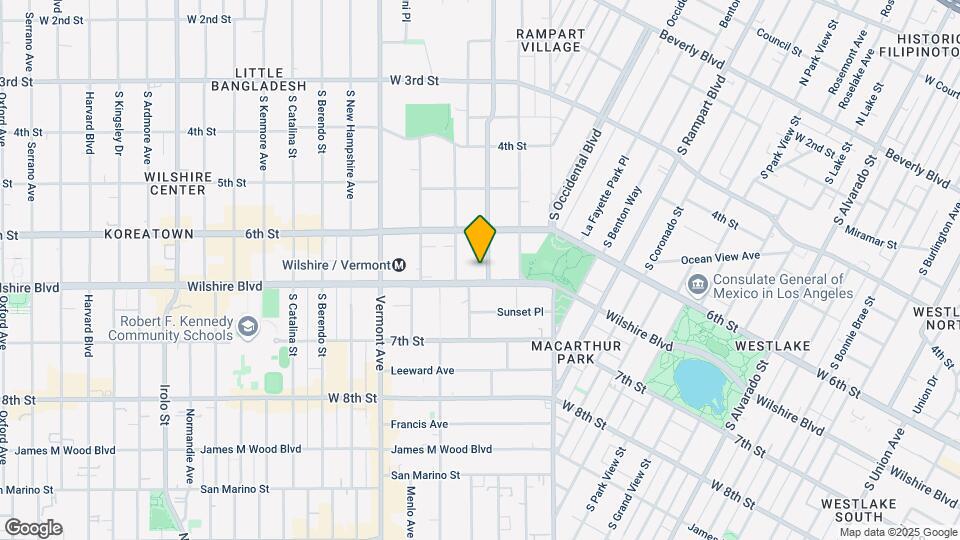 3033 Wilshire Mapa y Detalles de la Ubicación