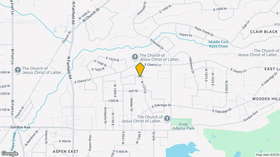 1401 Ash Dr Map and Location Details