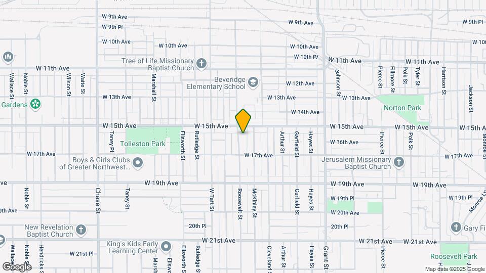 1525 Roosevelt St Map and Location Details