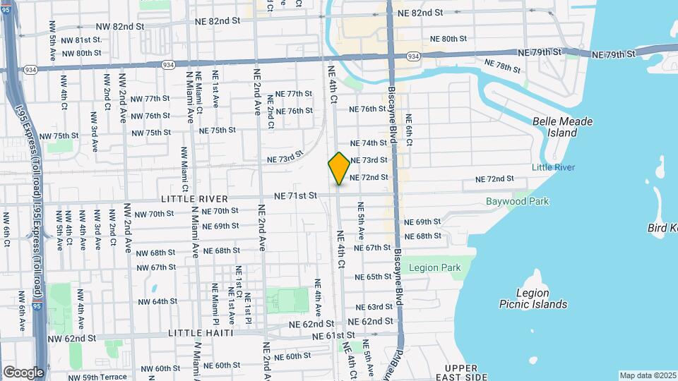 7103 NE 4th Ct Map and Location Details