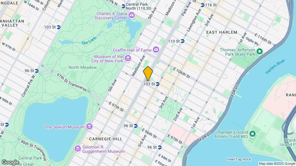 105 East 102nd Street Mapa y Detalles de la Ubicación
