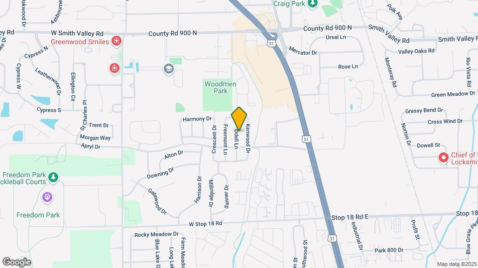 1239 Odell Ln Map and Location Details