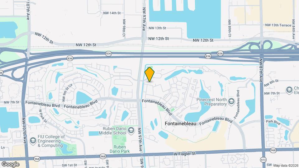 9619 Fontainebleau Blvd Map and Location Details