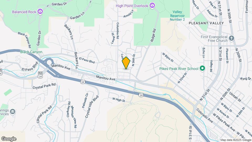 3614 W Pikes Peak Ave Mapa y Detalles de la Ubicación