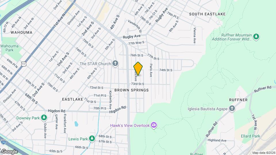 7321 Naples Ave Map and Location Details