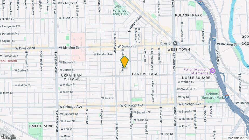 1023 N Winchester Ave, Unit 2 Mapa y Detalles de la Ubicación