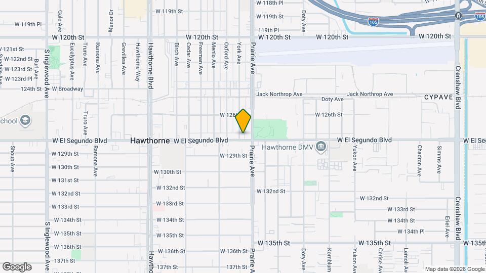 4033 W El Segundo Blvd, Unit D Map and Location Details