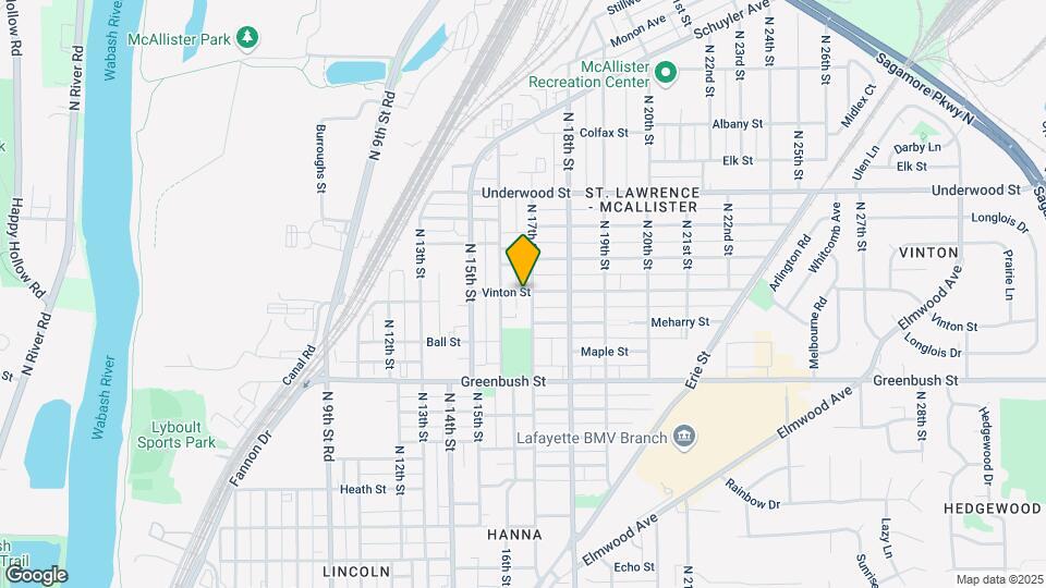 1720 N 17th St Map and Location Details